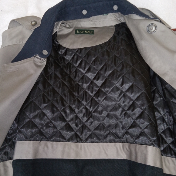 Lauren Ralph Lauren Trench Coat 48R Tan Removable Liner Belted Mens XL Old Money - Picture 15 of 15